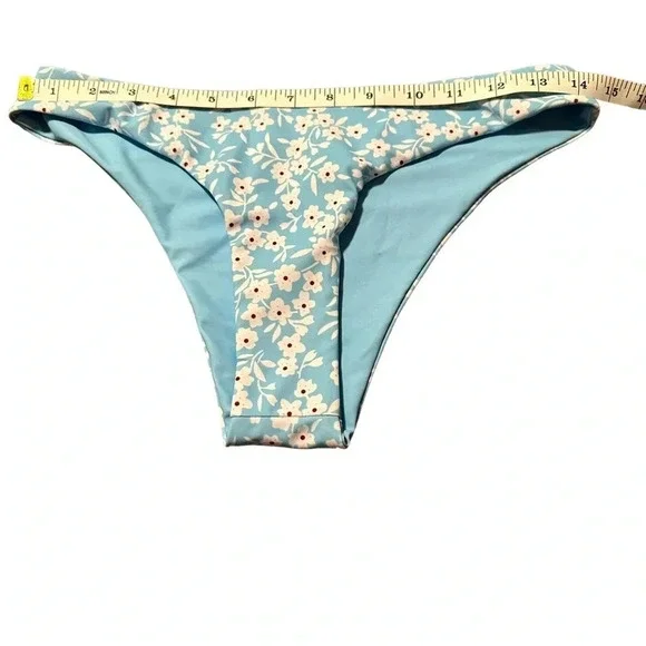 Zaful Floral Bikini Set - Size 6 - New with Tags - Light Blue - Picture 9 of 10